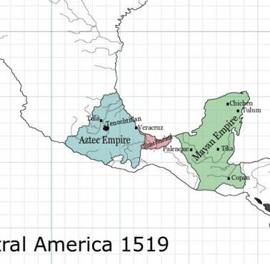 Państwa w Ameryce Centralnej w 1519 roku