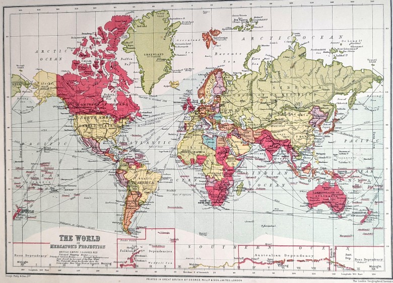Mapa świata z 1934 roku