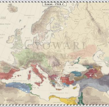 Europa w 170 roku p.n.e.