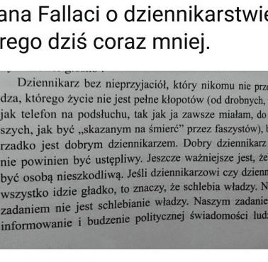 Oriana Fallaci o dziennikarstwie