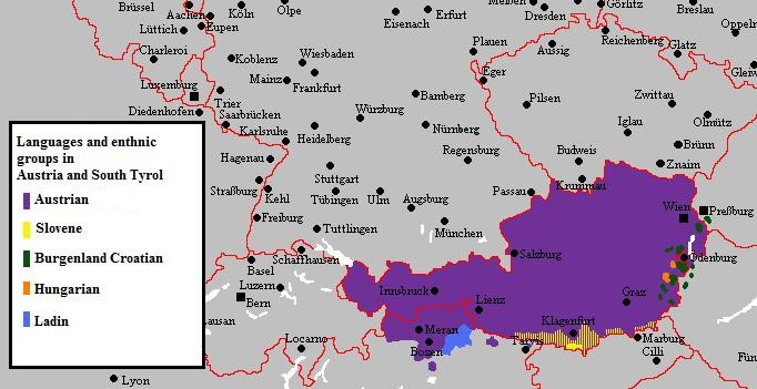 Języki i grupy etniczne w Austrii i Południowym Tyrolu