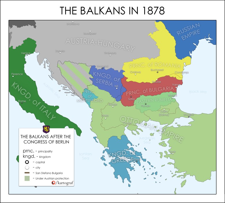 Bałkany po kongresie berlińskim w 1878 roku