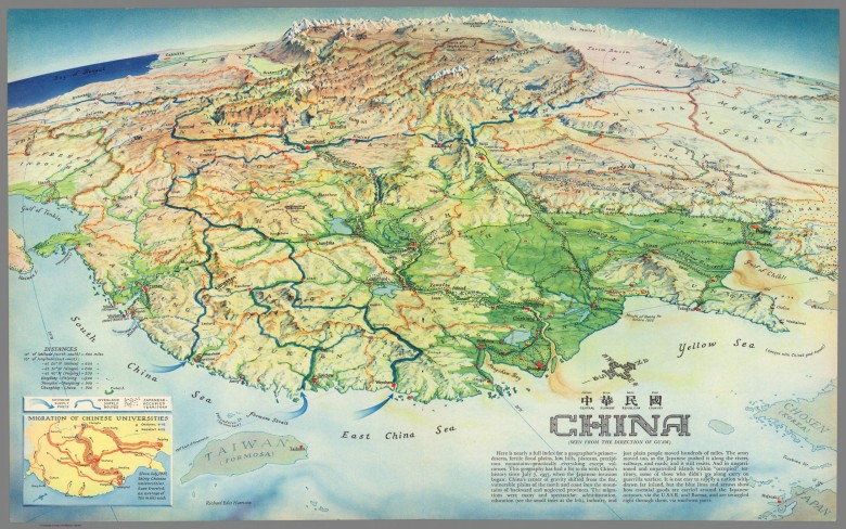 Widok na Chiny od strony Pacyfiku, 1941