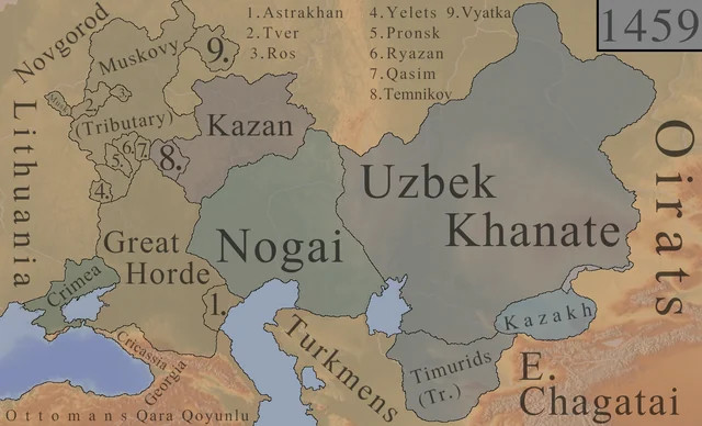 Rozpad Złotej Hordy, 1459