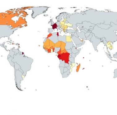 Procent mieszkańców danego państwa mówiąca po francusku