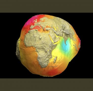 Mapa sił grawitacyjnych Ziemi