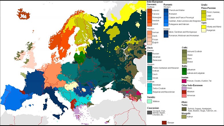 Mapa etniczna Europy