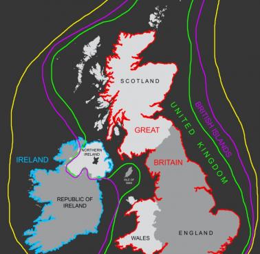 Podział Wysp Brytyjskich (terminologia) - Wyspy Brytyjskie, Irlandia, Zjednoczone Królestwo