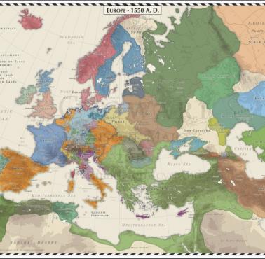 Europa w 1550 roku