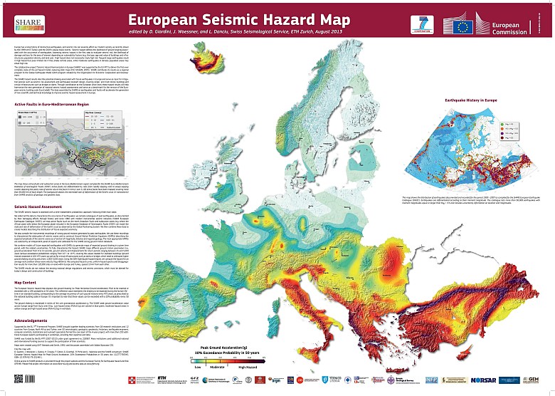 Europejska mapa zagrożeń sejsmicznych