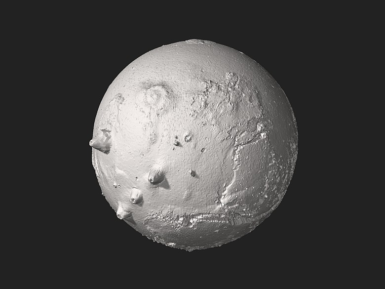 Mars na zdjęciu 3d