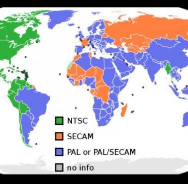 Użytkownicy oficjalnych standardów telewizji analogowej (NTSC, PAL i SECAM)