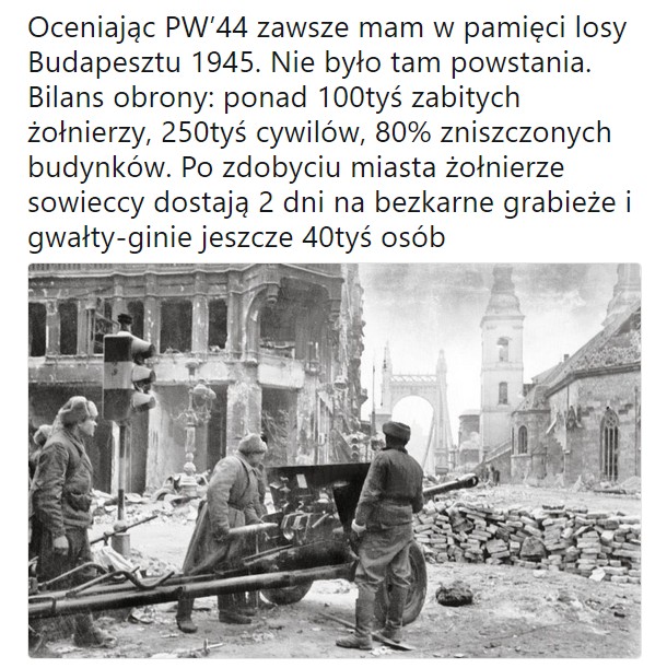 Budapeszt 1945 i powstanie warszawskie