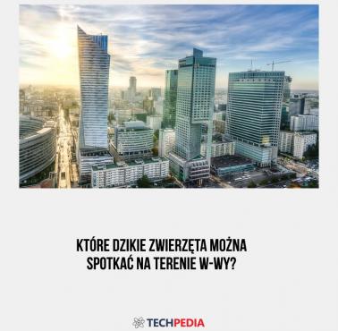 Które dzikie zwierzęta można spotkać na terenie W-wy?