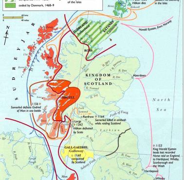 Panowanie wikingów w Szkocji, 1104-1469