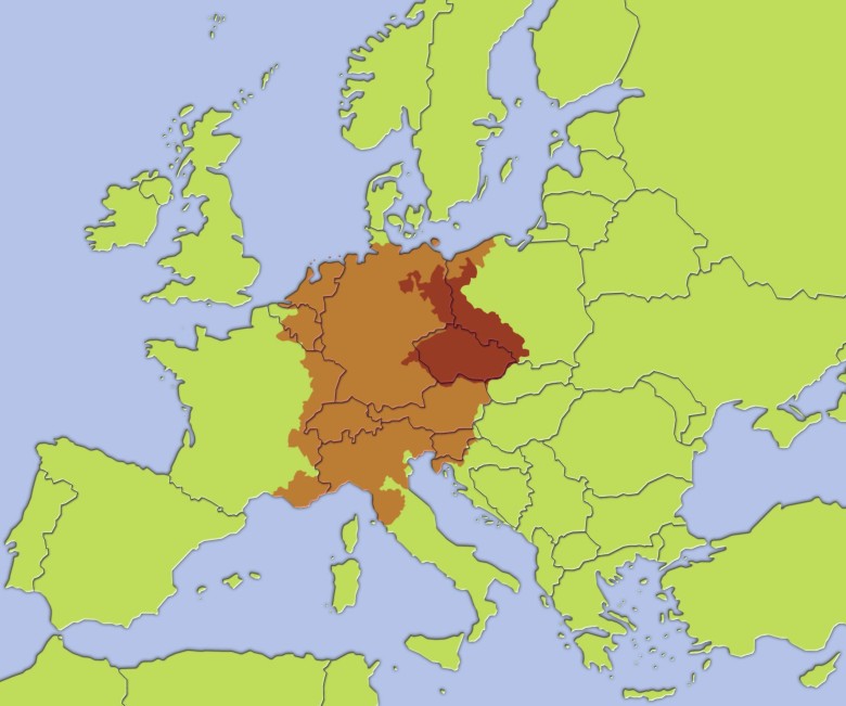 Posiadłości cesarza Karola IV Luksemburskiego w chwili śmierci w 1378 roku