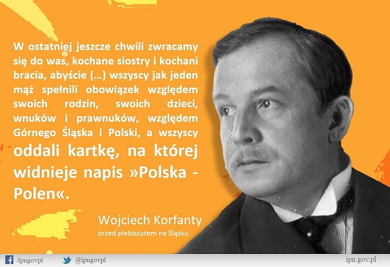 W 1920 r. Korfanty został mianowany przez rząd polski komisarzem plebiscytowym na Górnym Śląsku