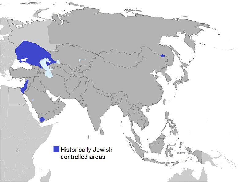 Obszary, które były kiedyś kontrolowane przez Żydów