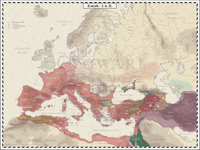 Europa w 5 rok n.e.