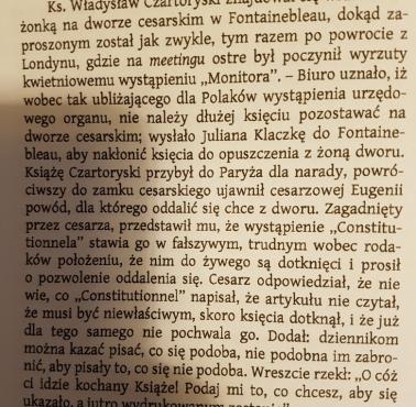 W półurzędowym piśmie francuskim pojawił się artykuł, który uznano za niekorzystny dla sprawy polskiej, więc postanowiono ...