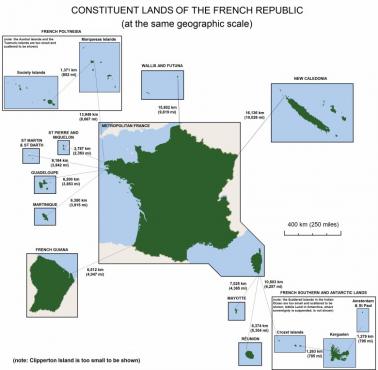 Pozostałości imperium kolonialnego Francji