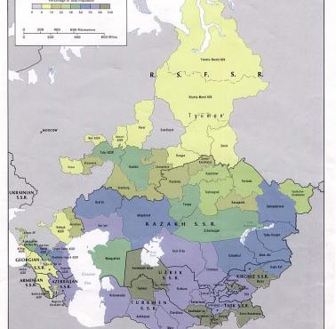 Muzułmańska ludność w Związku Radzieckim w 1979 roku