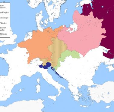 Mapa Świętej Ligi z 1684 r.