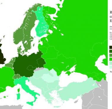 Realny PKB na mieszkańca dla Europy w 1941 roku