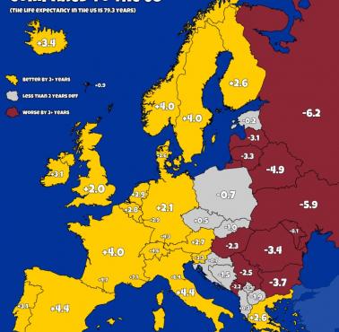 Spodziewana długość życia w Europie i USA. Gdzie żyje się dłużej niż w USA?, 2023