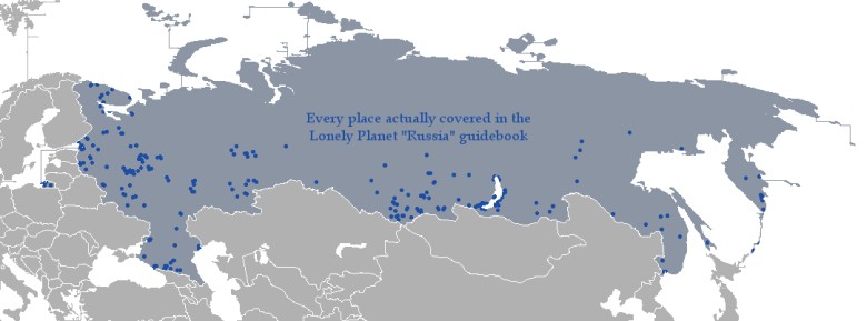 Miejsca w Rosji opisane w przewodnikach Lonely Planet