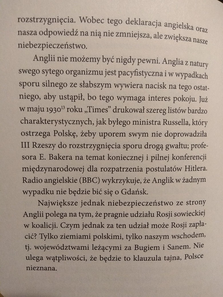 Nieśmiertelny W. Studnicki o sojuszu z Wielką Brytanią w 1939 roku (przed wojną)