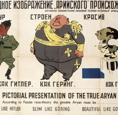 Plakat rosyjskiej propagandy po niemieckim ataku w 1941 roku