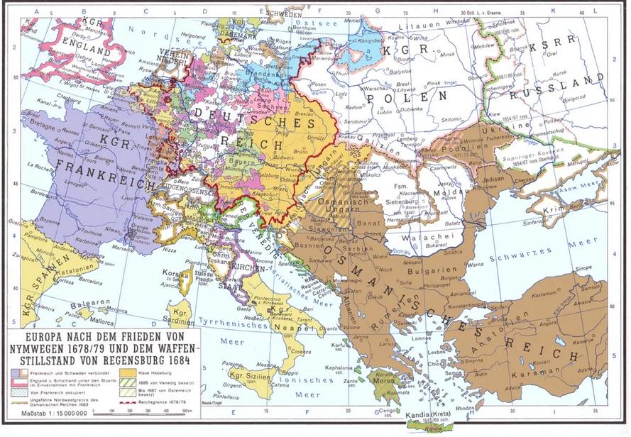 Zmiany terytorialne w Europie w latach 1678-1684