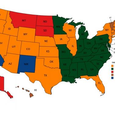 Największa mniejszość w poszczególnych stanach USA