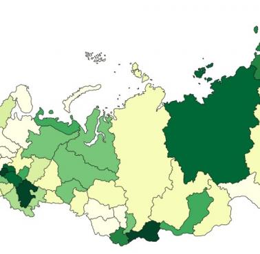 Niesłowiańska i nieniemiecka populacja w regionach Rosji