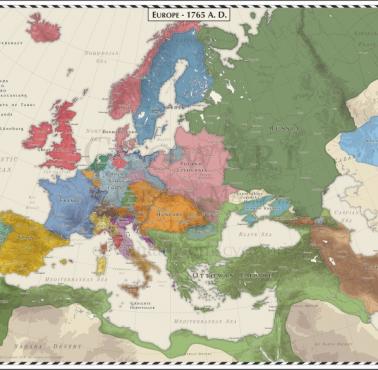 Europa w 1765 roku