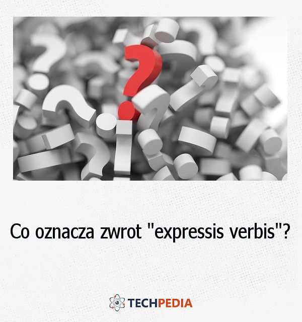 Co oznacza zwrot “expressis verbis”?