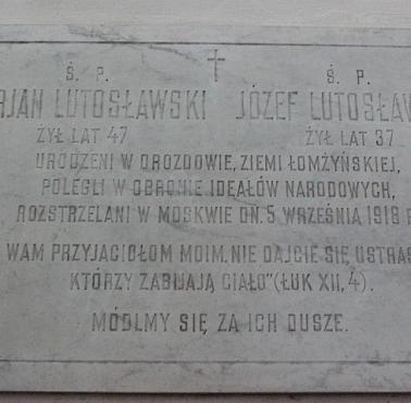 5 września 1918 roku Rosjanie mordują Mariana i Józefa Lutosławskiego za ujawnienie treści tajnego bolszewicko-niemieckiego ...