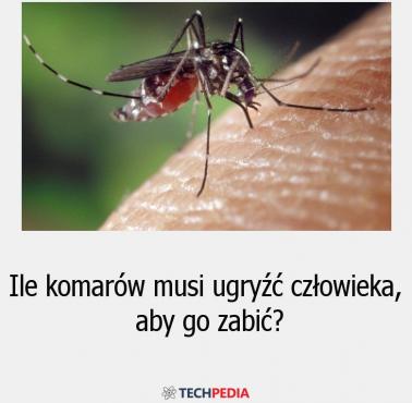 Ile komarów musi ugryźć człowieka, aby go zabić?