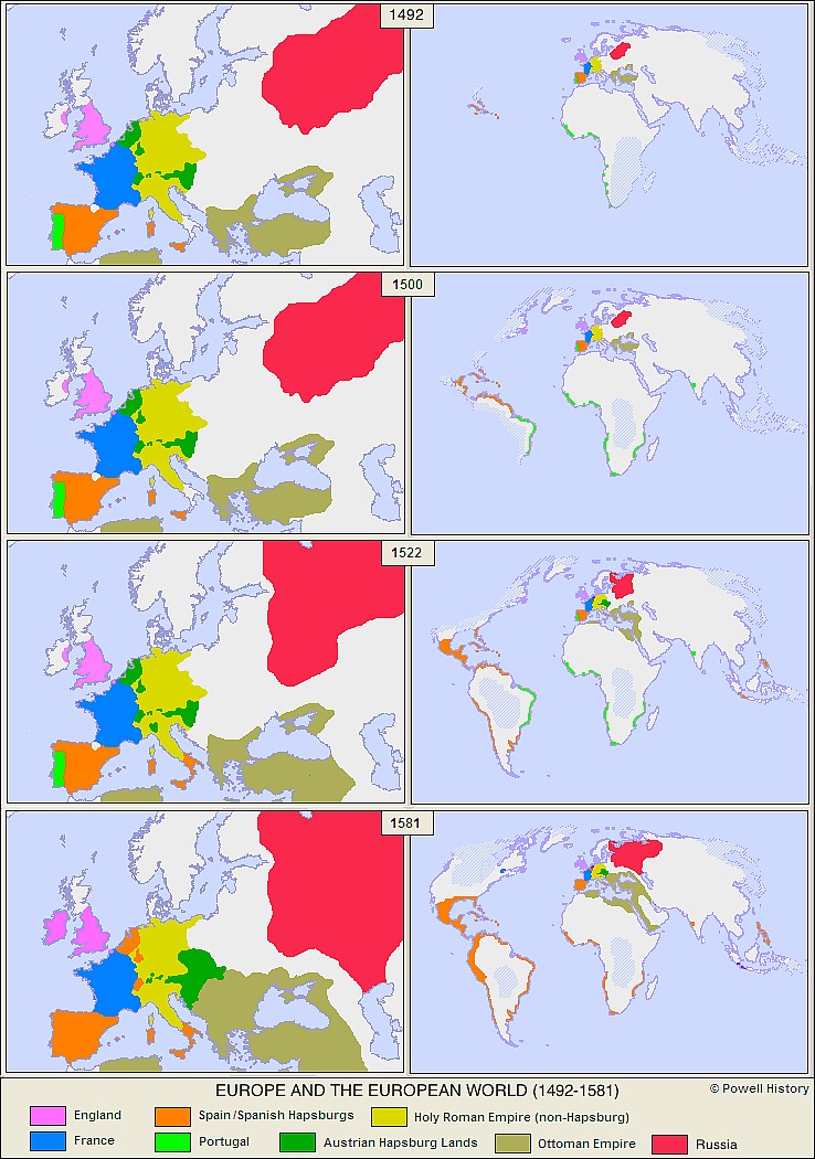 Europa od 1492 do 1581 roku