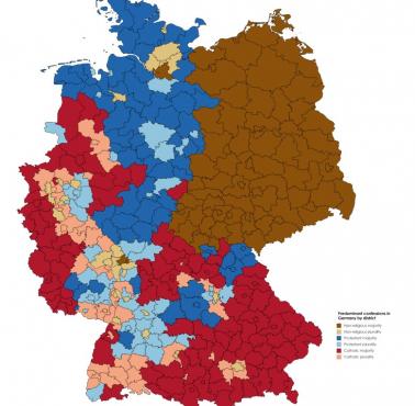 Dominujące religie w Niemczech