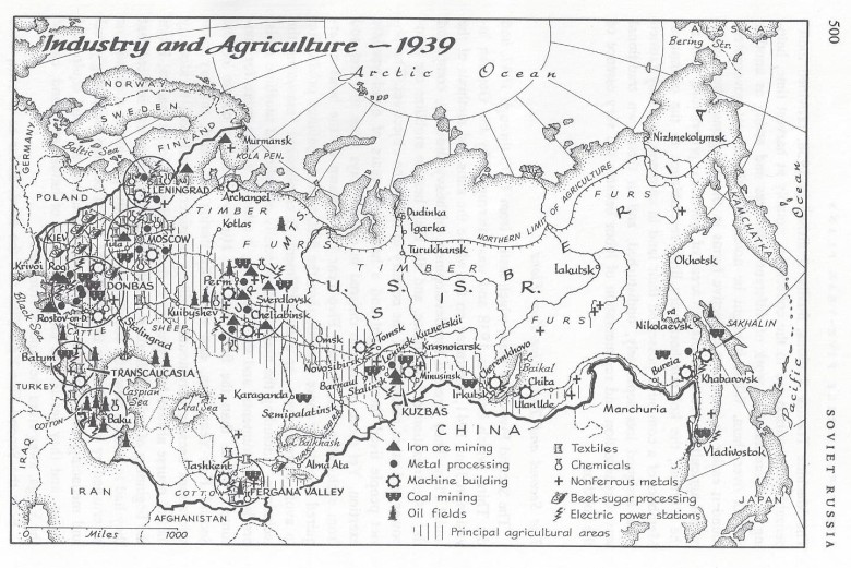 Przemysł i rolnictwo w Związku Radzieckim w 1939 roku