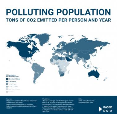 Emisja CO2 emitowane na osobę i rok, 2016, 2019, 2020