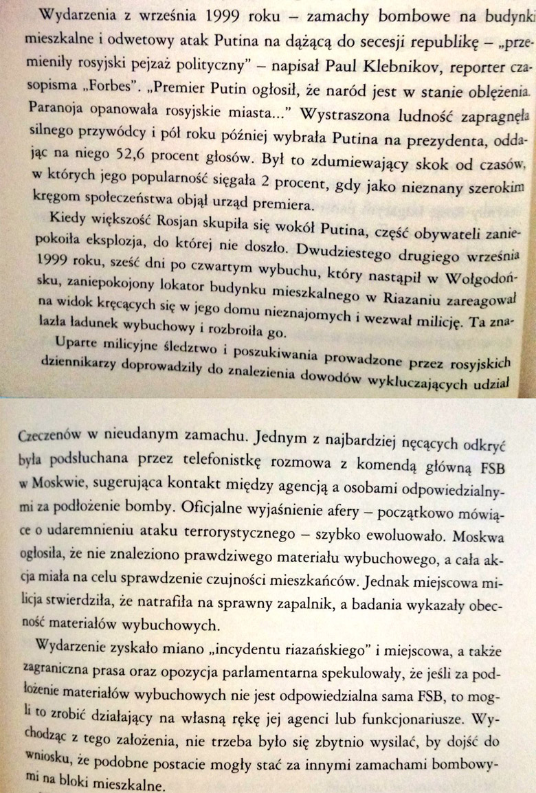 Incydent riazański, jak doszło do ujawnienia, że to FSB podkładało bomby w budynkach mieszkalnych w 1999 roku