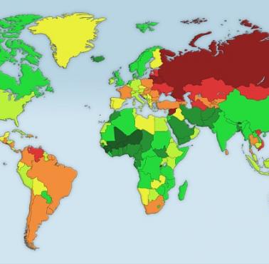 O ile dłużej żyją kobiety od mężczyzn w poszczególnych krajach