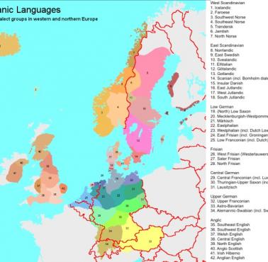 Języki i dialekty germańskie w Europie