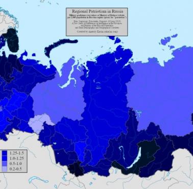 Mapa rosyjskiego "patriotyzmu"