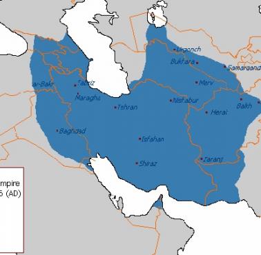 Azerbejdżan - największy zasięg Imperium Nadir Szah, 1736-1746