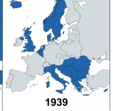 Monarchie w Europie w 1914, 1939, 1948 roku