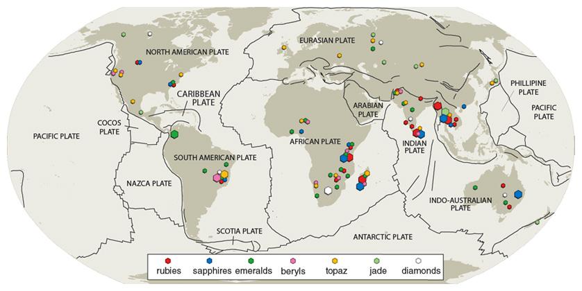 Światowe rezerwy kamieni szlachetnych